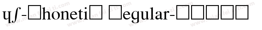 HS-Phonetic Regular字体转换